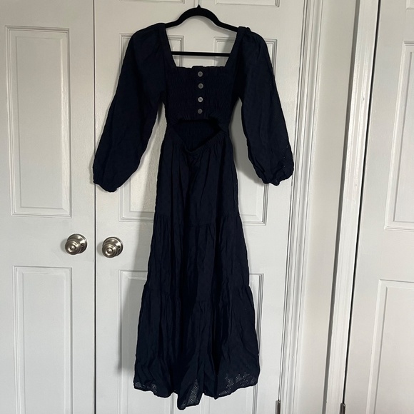 Madewell | Lucie Cutout-Back Midi Dress - Picture 3 of 8